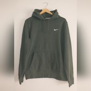 Nike Men's Green Hoodie Check Size Large